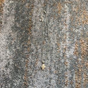 Brighton cross necklace with diamonds